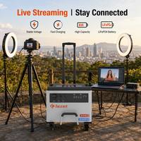 Générateur solaire portable hors réseau 6 kW LiFePO4 6092,8 Wh, station de stockage d'énergie extérieure pour la recharge de drones, opération sur le terrain
