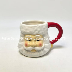 Taza de café de Navidad con <span class=keywords><strong>precio</strong></span> barato, taza de café de cerámica con forma de hombre de jengibre - Product Image 3
