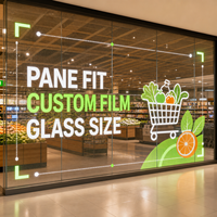 Écran LED transparent sur mesure pour vitrine de supermarché, affichage personnalisé pour projet sur mesure