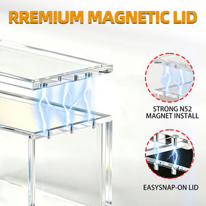 Boîte <span class=keywords><strong>de</strong></span> rangement transparente en acrylique avec protection UV ETB pour boîte <span class=keywords><strong>de</strong></span> booster Elite Trainer <span class=keywords><strong>Pokémon</strong></span> avec couvercle magnétique - Product Image 2