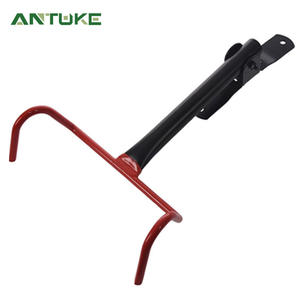 Support mural pour vélo en acier au carbone robuste, pour rangement d'angle de garage, type mural - Product Image 5