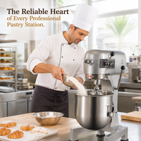 Mixer Adonan Listrik Amasadora 8kg 304 Stainless Steel 20L Kontrol Digital Baru untuk Roti Croissant Baguette Tepung Adonan