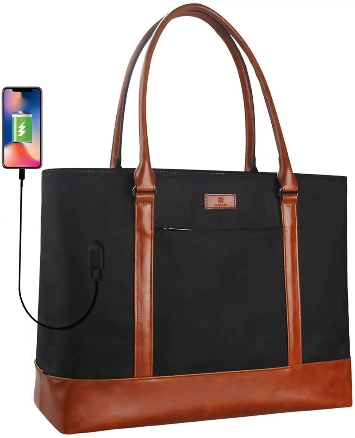Laptop Tote Bag Teacher Bag Large Capacity Women's 15.6 Inch 1pc/poly Bag + Carton Fashion Black or Customized Bucket Nylon TL