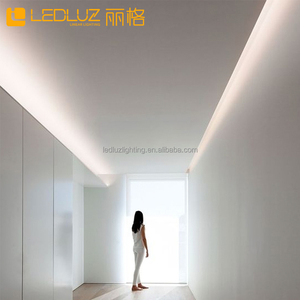 Thanh nhôm định hình đèn LED LEDLUZ 45 độ cho đèn thạch cao, chiếu sáng từ tường đến trần - Product Image 3