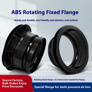 Plástico ABS Pressão Estática Air Outlet Box 150/200 Rodada Rotativa Fixa Flange Interface Ar Fresco Sistema Duto 150/200 Conector - Product Image 2