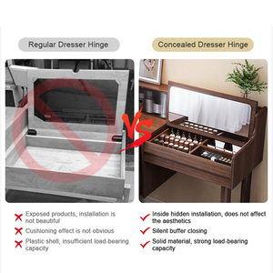 In lega invisibile regolabile idraulico da pranzo Flip Top a goccia con aletta nascosta - Product Image 6