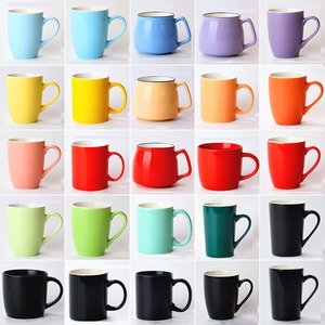 Taza de Café de Cerámica Personalizada de Primera Calidad, Venta al por Mayor de Fábrica, Taza para Leche <span class=keywords><strong>Orca</strong></span>, Forma Personalizada, Revestimiento Colorido, Segura - Product Image 3