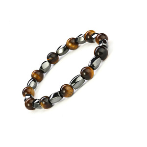 Pierre naturelle 8mm perles oeil de tigre hématite bracelets pour hommes pierres précieuses perles de cristal énergie pierre de guérison <span class=keywords><strong>Bracelet</strong></span> - Product Image 3