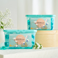 Waschmittel-Pods mit Multi-Konzentrierten Enzymen, Duft von Frühfrühlings-Tau, Waschkapseln im Kräuterfrische-Stil