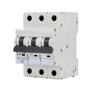 Disjoncteur 6kA 3 pôles type B 50A - Protection électrique pour installations résidentielles et industrielles. - Product Image 1