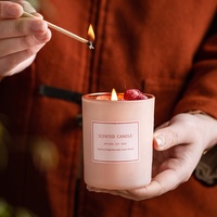 Bestseller Getrocknete Blumen im Glas Duftkerzen Heimdekoration Sojawachs-Duftkerzen Stressabbau-Geschenke für Frauen für Feiertage und Bars