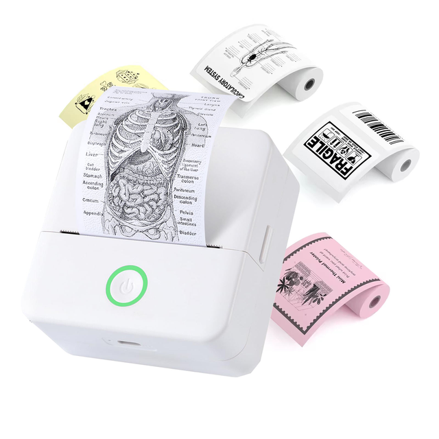 2026 New AI Mini Printer Intelligent Voice Drawing Custom Pattern Inkless AI Portable Printer for Home School