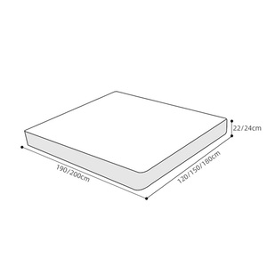 Nệm cao su non y tế, chống dị ứng, hỗ trợ cột sống, nhiều kích cỡ: đơn, queen, full, twin, nệm lò xo túi - Product Image 5