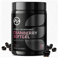 Gélules d'extrait de canneberge à marque privée OEM avec vitamine C 416 mg, extrait de fruit 10:1, vente en gros, complément quotidien pour femmes