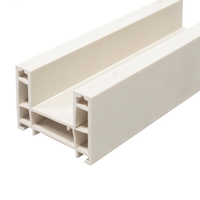 Profilé extrudé en plastique UPVC durable résistant aux UV pour portes et fenêtres