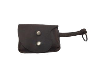 Bolsa de cuero para tirachinas y bolas de acero, llavero, riñonera, dispensador portátil para exteriores, mini funda colgante - Product Image 3