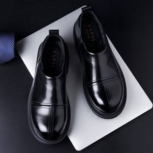 Chaussures habillées décontractées personnalisées, élégantes, antidérapantes, à semelle antidérapante, imperméables pour hommes - Product Image 4