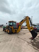 Gebrauchter Caterpillar 420F Radlader Gelber Baggerlader Schwere Baumaschinen Baugeräte