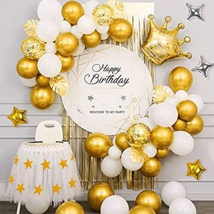 Palloncini per Primo Compleanno Oro Rosa con Coriandoli in Lattice per Decorazioni Festa di Compleanno - Product Image 4