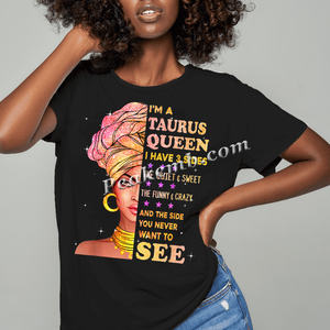 Black <span class=keywords><strong>Taurus</strong></span> Queen Transfer Panas <span class=keywords><strong>Taurus</strong></span> Iron On DTF Transfer T-Shirt Cetak Siap untuk Menekan <span class=keywords><strong>Taurus</strong></span> Queen Vinyl Transfer - Product Image 5