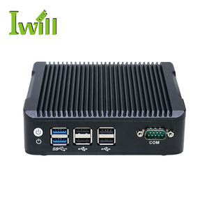 듀얼 NIC 1 COM 알루미늄 케이스가있는 6USB J3710 미니 PC 베어 본 산업용 휴대용 <span class=keywords><strong>DDR3</strong></span> RAM US/EU 플러그 - Product Image 2