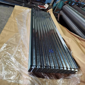 แผ่นเหล็กลูกฟูกชุบสังกะสี 0.22 0.25 มม. Z61 Z90 แบบปกติ สำหรับมุงหลังคา พร้อมบริการตัด - Product Image 2