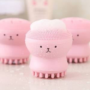 Outil de beauté en gros, masseur exfoliant en forme de pieuvre, nettoyant en silicone, masque nettoyant, brosse nettoyante en silicone en forme de méduse - Product Image 6
