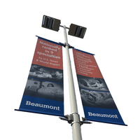 Bannière rectangulaire pour lampadaire publicitaire extérieur, à suspendre pour rue