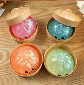 2026 Jouet Squishy Dumpling en TPR Luminescent dans le Noir, Boîte Mystère, à Remontée Lente, Anti-stress Kawaii Sensoriel - Product Image 5