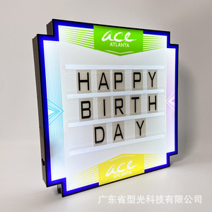 <b>LED</b> Illuminated Sign Rectangular 880110 For <b>Bars</b> KTVs Nightclubs Party Props Cheer <b>Light</b> Source - Product Image 4