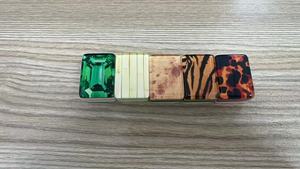 Custom Emerald Green Diamond Acrylic American <b>Mahjong</b> <b>Set</b> Durable Eco-Friendly Portable Luxury Crystal Tiles Blank <b>Mahjong</b> Tiles - Product Image 4