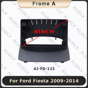 Écran tactile universel pour voiture, autoradio, Carplay Android 9 pouces avec lecteur DVD pour Ford <span class=keywords><strong>Fiesta</strong></span> 2009-2014, cadre de voiture - Product Image 4