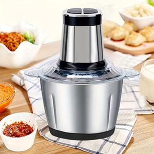 Máy xay thịt điện công suất lớn 2L 3L với lưỡi dao bằng thép không gỉ 304, dùng cho nhà hàng & gia đình, động cơ AC mạnh mẽ - Product Image 2