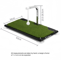 Entraîneur de balançoire de golf directement du fabricant Utilisation en intérieur Base en PE à rotation à 360 et gazon