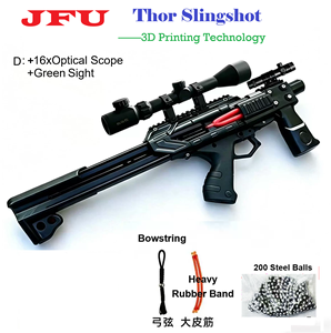 JFU 2026 รุ่นอัปเกรด ธอร์ สลิงช็อต พร้อมกล้องเล็งแบบออปติคอล 16 เท่า และศูนย์เล็งสีเขียว, หนังสติ๊กกลไกยิงซ้ำได้ 40 นัด สำหรับกีฬายิงหนังสติ๊ก - Product Image 1