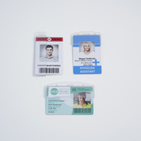Porte-badge rigide en plastique horizontal/vertical, de qualité supérieure et durable, adapté pour protéger les cartes d'identité rigides, fourni directement par l'usine, pour les 21 ans et plus.