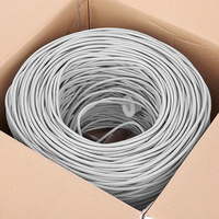 Cable de Red LAN VCOM Cat5e SFTP de 8 Hilos, Par Trenzado, Caja de 305m, para Automatización Industrial y Sistemas CCTV