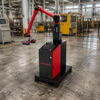 Stasiun Palletizing Terintegrasi Beban Angkut 30KG Rentang Lengan 1600mm Sistem Robot Otomatis BORUNTE 5kw 220V Kapasitas 100