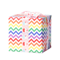 Rouleau de papier d'emballage kraft recyclable style anniversaire grande quantité 80GSM, taille personnalisée, emballage cadeau, emballage commercial