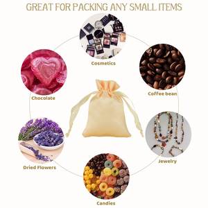 Bolsas de Regalo de Satén de Algodón Morado con Cordón para Niños, Aula, Boda, Cumpleaños, Baby Shower, Pascua, Joyería, Recuerdos de Fiesta - Product Image 5