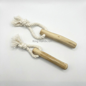 Eco-Friendly Dog Tug Chew from Coffee Wood Hemp Cotton <b>Rope</b> with Natural Teeth Cleaning Interactive Pet Toy for Dogs - Product Image 1