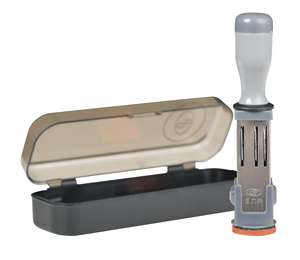 <span class=keywords><strong>Timbres</strong></span>-<span class=keywords><strong>poste</strong></span> auto-encreurs réglables Express DM-8 en acier inoxydable et plastique avec date et chapitre pour usage postal - Product Image 2