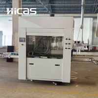 Machine automatique de peinture par pulvérisation pour bandes de bois, 4 pistolets JP, largeur 400 mm, avec PLC de marque européenne pour plinthes CE