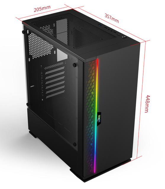 Cheap ATX Desktop Gaming Computer Hardware PC Case Towers Nas CPU Cabinet PC Part Accessories