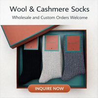 Chaussettes en cachemire et laine personnalisées avec étiquette privée pour la vente en gros
