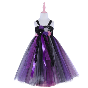 Vestidos tutú para niñas niños vampiro princesa Cosplay disfraces con ala Halloween carnaval fiesta vestido para niñas de 2 a 12 años - Product Image 3