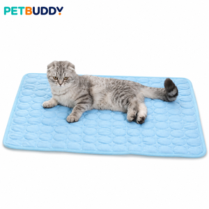 Summer Self Cooling Pet <b>Mat</b> Quilted Polyester Fiber Dog <b>Cat</b> Sleep Pad Crate Bed Blanket - Product Image 1