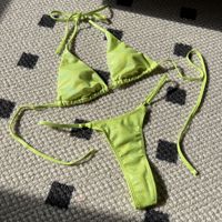 2025 Bikini à cordes micro string scintillant en gros