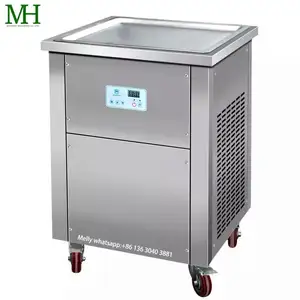 ETL Certified Square Pan Fried Ice Cream Roll Machine