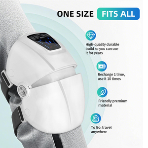 Masseur <span class=keywords><strong>de</strong></span> genou à vibration rechargeable pour <span class=keywords><strong>la</strong></span> <span class=keywords><strong>circulation</strong></span>, avec chaleur, coussin d'air, moteur sans balais, coque ABS, soulagement <span class=keywords><strong>de</strong></span> <span class=keywords><strong>la</strong></span> douleur, confort et minuterie - Product Image 4